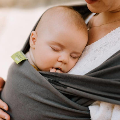 Fular elástico portabebé Boba Wrap Organic Dark Gray Talla única