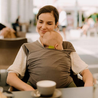 Fular elástico portabebé Boba Wrap Organic Dark Gray Talla única