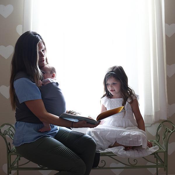 Fular elástico portabebé Boba Wrap Organic Dark Gray Talla única