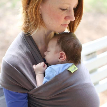 Fular elástico portabebé Boba Wrap Organic Dark Gray Talla única