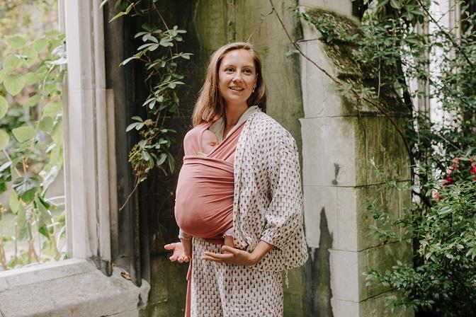 Fular elástico portabebé Boba Wrap Dusty Pink Talla única