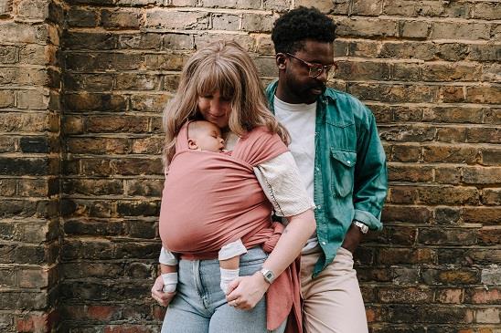 Fular elástico portabebé Boba Wrap Dusty Pink Talla única