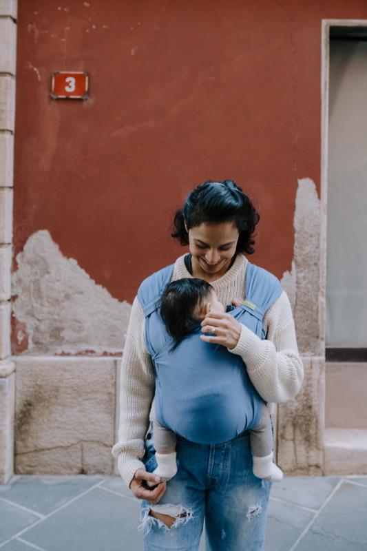 Portabebé Evolutivo Fular Mochila Boba Bliss Vintage Navy Talla única