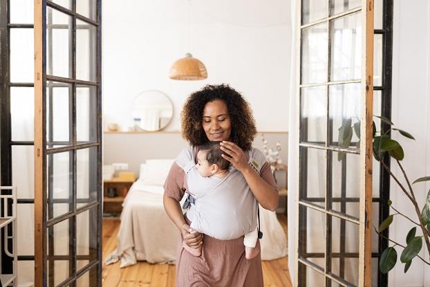 Portabebé Evolutivo Fular Mochila Boba Bliss Grey Talla única