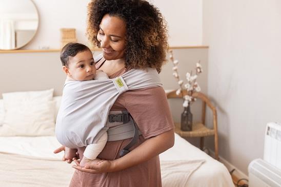 Portabebé Evolutivo Fular Mochila Boba Bliss Grey Talla única