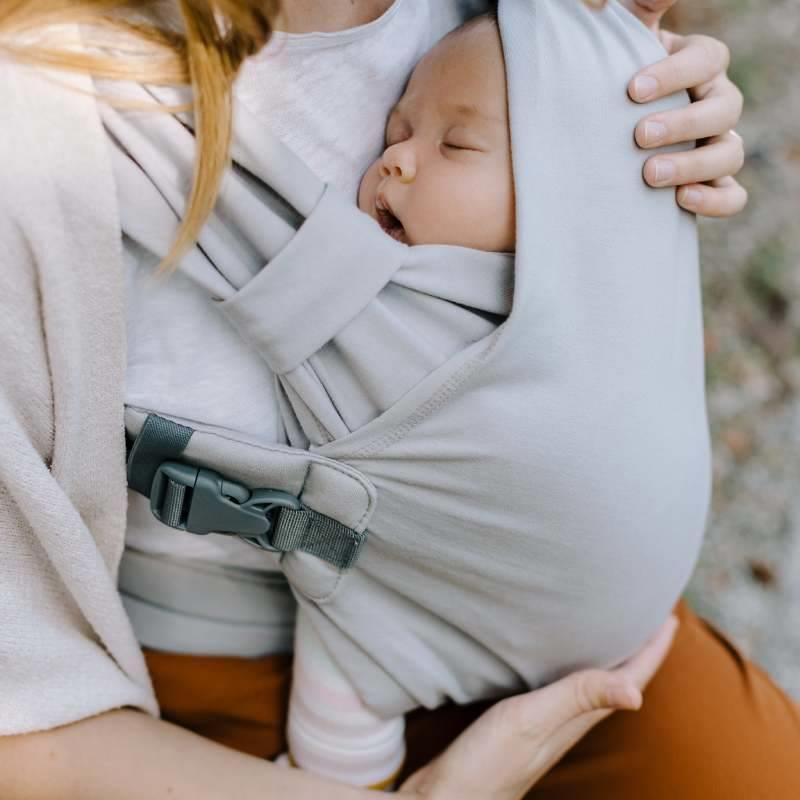 Portabebé Evolutivo Fular Mochila Boba Bliss Grey Talla única