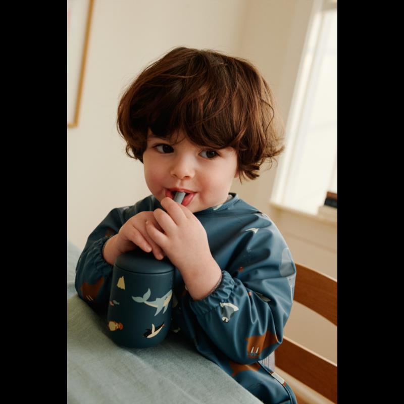 Merle Printed Cape Bib - Arctic Sea / Ocean view