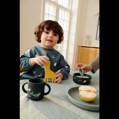 Merle Printed Cape Bib - Arctic Sea / Ocean view