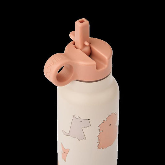 Falk Water Bottle 350 ml - Cats and Dogs / Sandy