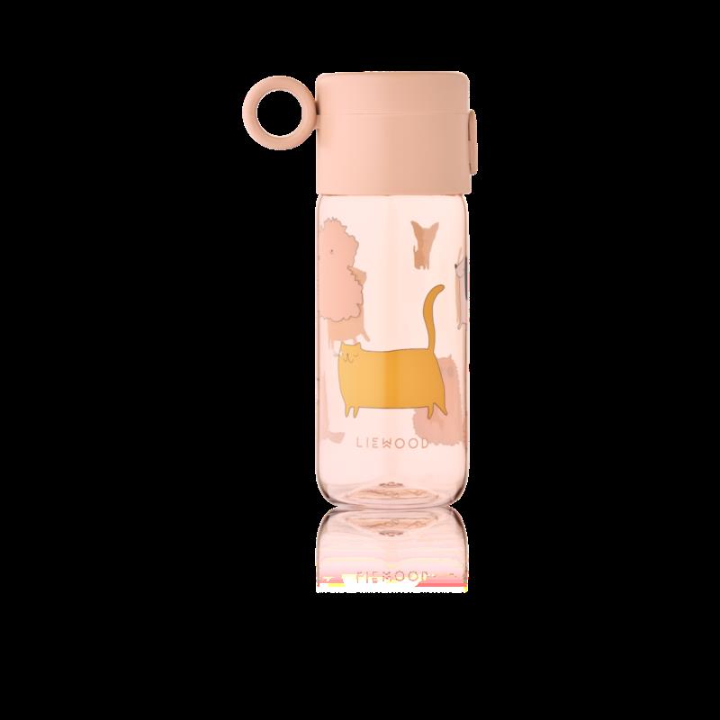 Clemence Tritan Bottle 350 ml - Cats and Dogs / Sandy