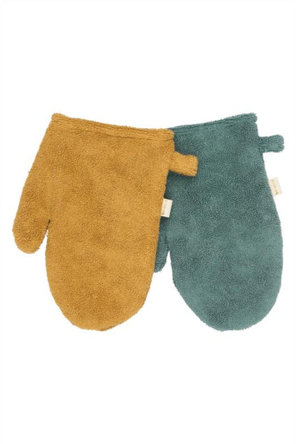 Bath Mitts - 2 pack - Bear and Bunny