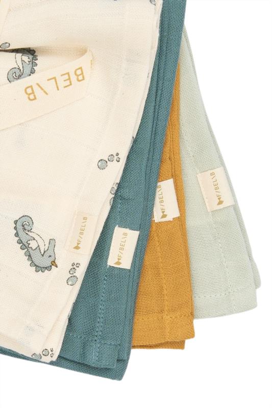 Muslin 4-pack - Under The Sea - detalle