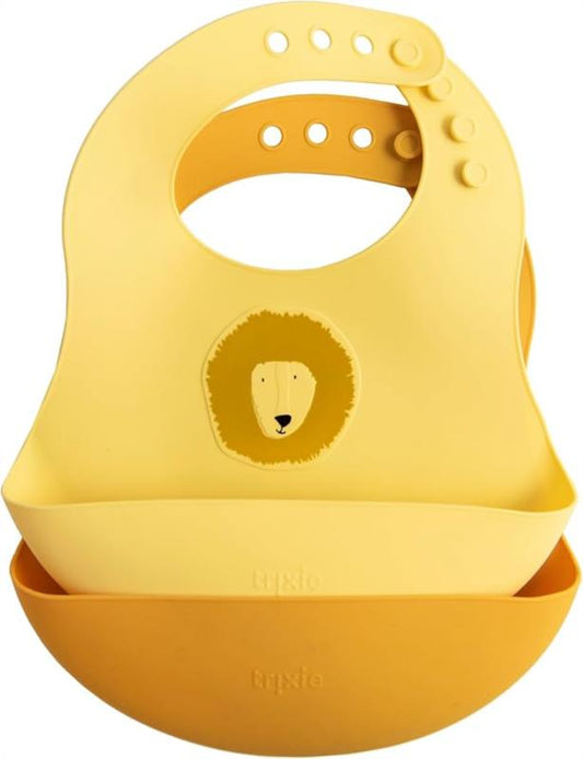 Silicona babero 2-pack - Mr. Lion
