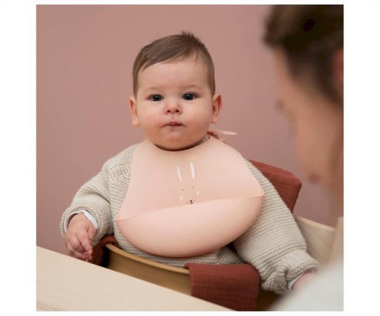 Silicona babero 2-pack - Mrs. Rabbit