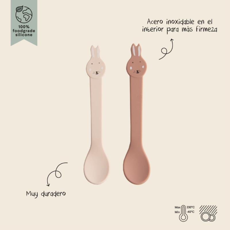 Silicona cuchara 2-pack - Mrs. Rabbit