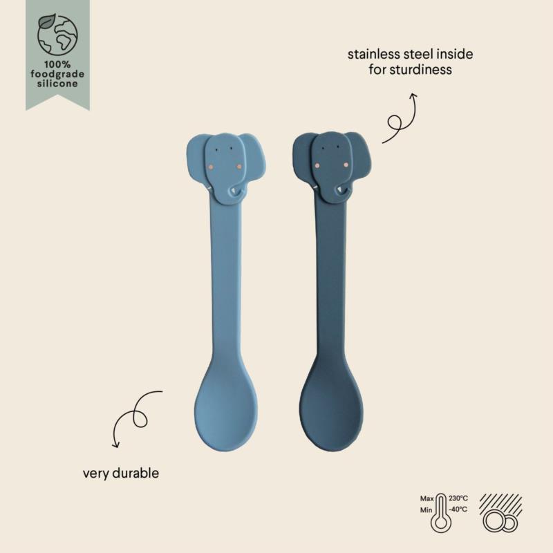 Silicona cuchara 2-pack - Mrs. Elephant - vista alternativa