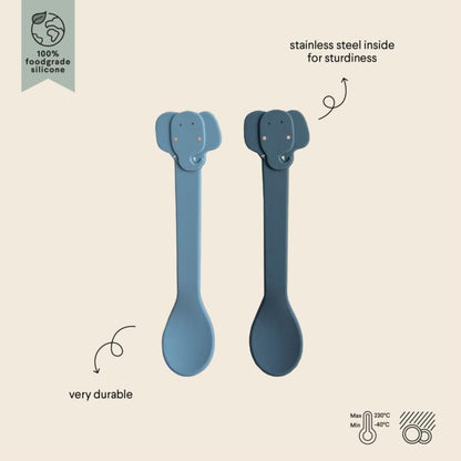 Silicona cuchara 2-pack - Mrs. Elephant - vista alternativa