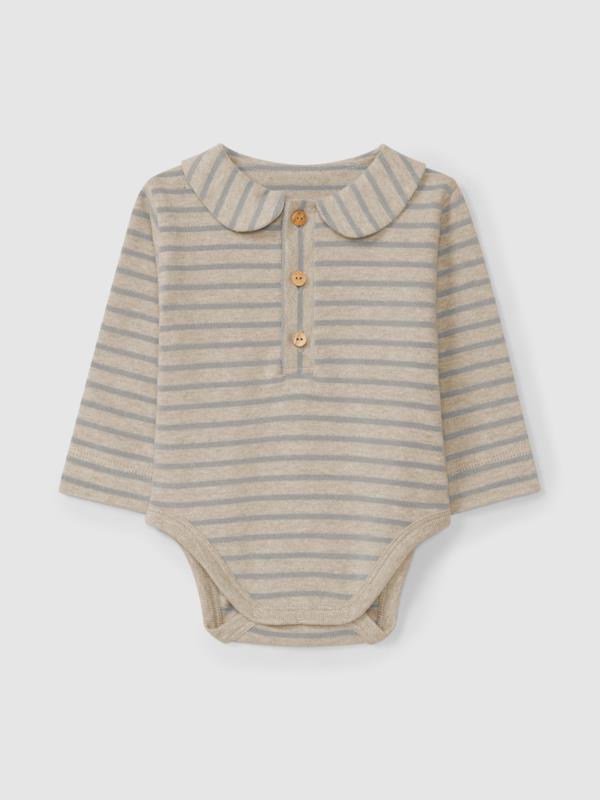 Body a rayas en punto cardado