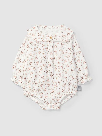Body de muselina estampado floral