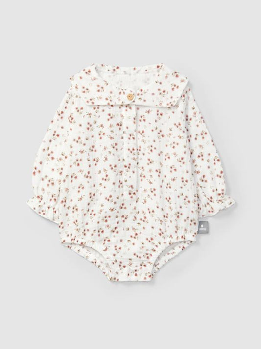 Body de muselina estampado floral