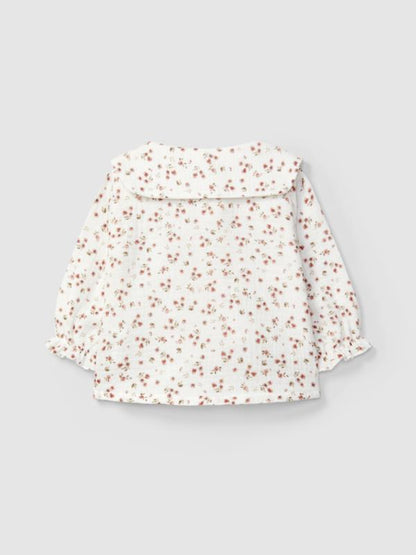 Blusa de muselina estampado floral