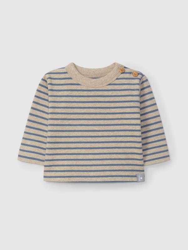 Camiseta Manga larga a rayas en punto cardado