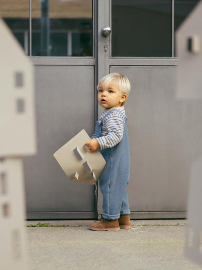 Camiseta Manga larga a rayas en punto cardado