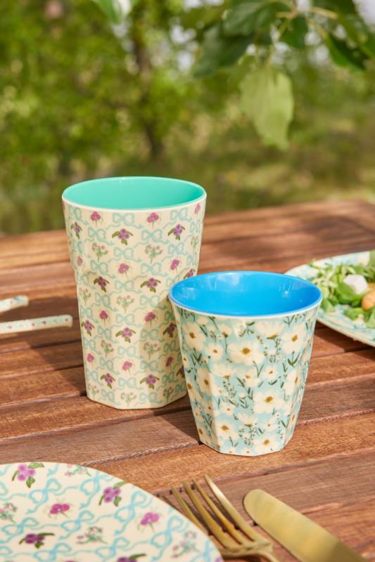 Mediano Vaso - Menta - Summer Bloom Print