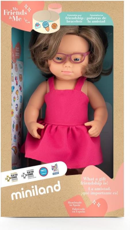 Muñeca con Síndrome de Dawn My Friends & Me 38 cm - en uso