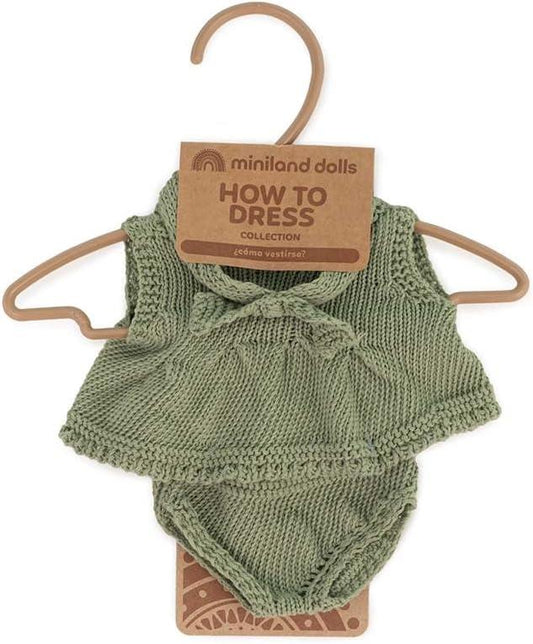 Conjunto de Punto Vestido y Diadema 21CM Miniland
