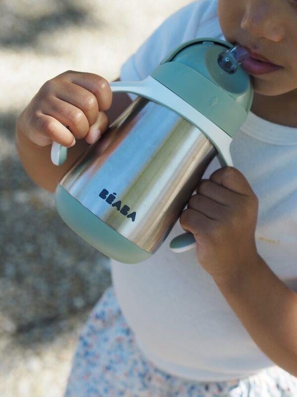 Taza Inox pajita 250ML verde Salvia - detalle 3