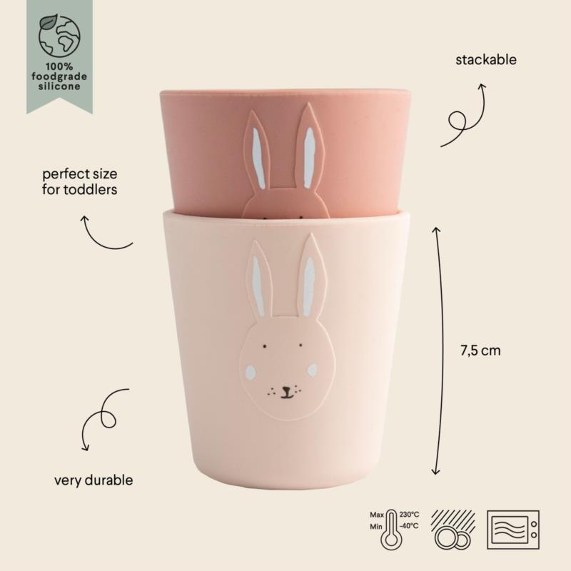 Silicona vaso 2-pack - Mrs. Rabbit