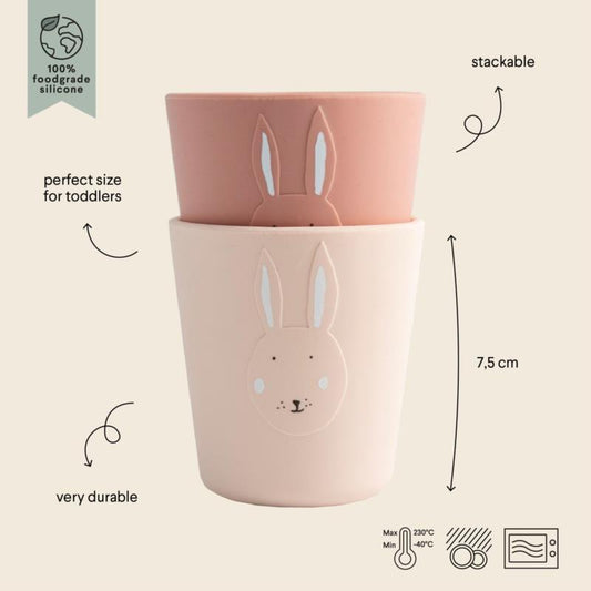 Silicona vaso 2-pack - Mrs. Rabbit
