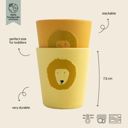 Silicona vaso 2-pack - Mr. Lion