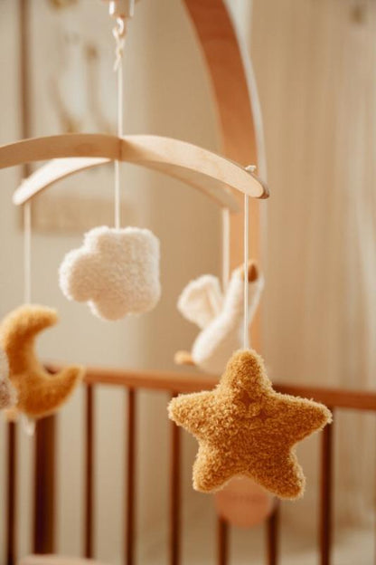 MÓVIL MUSICAL MADERA NEWBORN NATURAL FSC