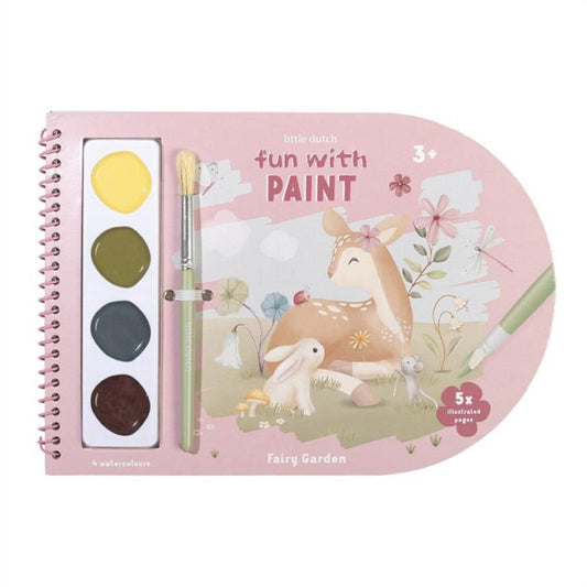 LIBRO ACUARELAS COLOREAR FAIRY GARDEN