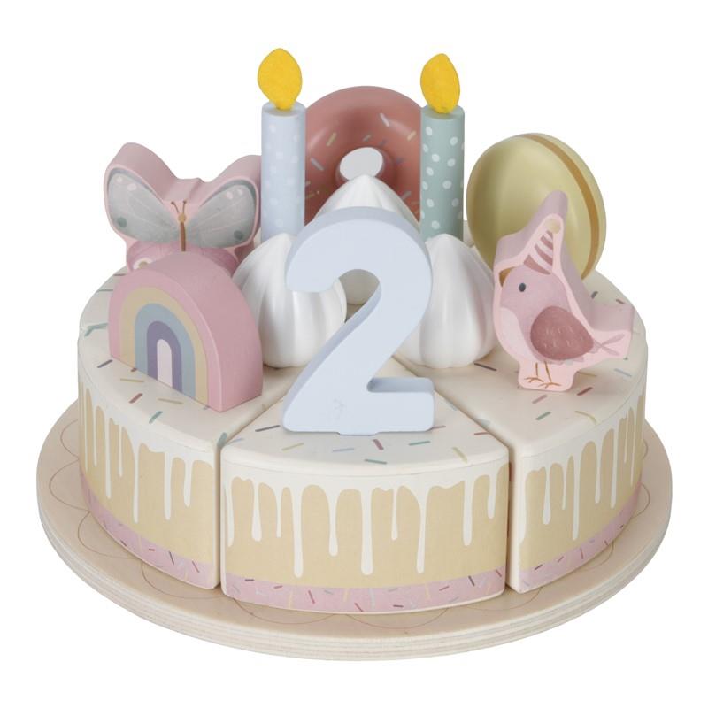 PASTEL DE CUMPLEAÑOS ROSA FSC LITTLE DUT - detalle