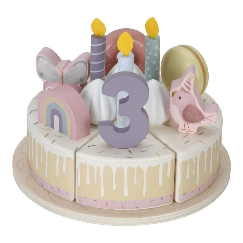 PASTEL DE CUMPLEAÑOS ROSA FSC LITTLE DUT - detalle 2