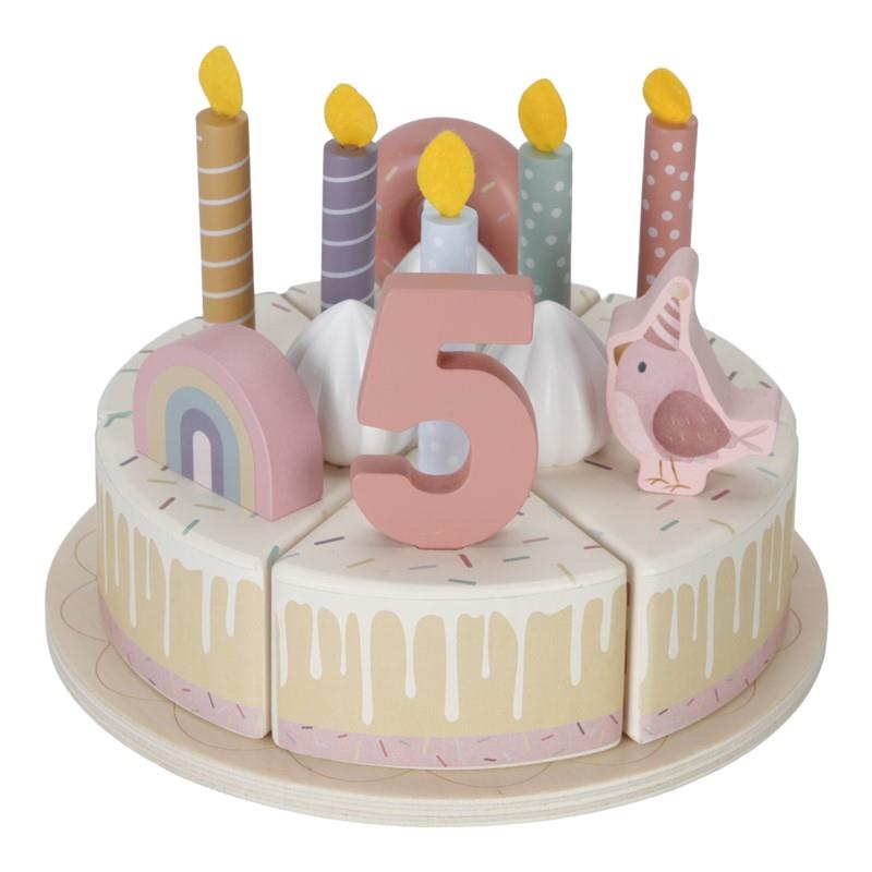 PASTEL DE CUMPLEAÑOS ROSA FSC LITTLE DUT - en uso