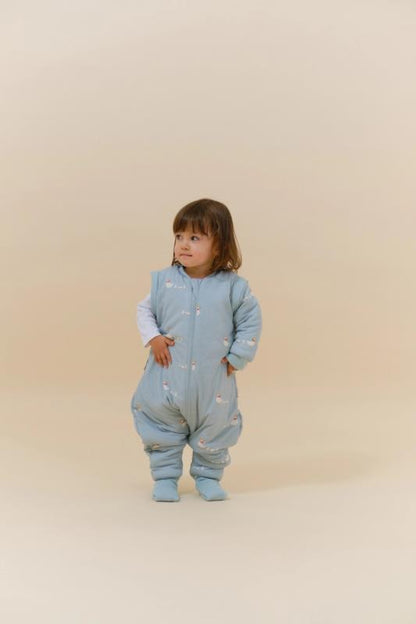 Pijama manta con mangas y calcetines antideslizantes - Duck Family - TOG 2.5 1Y (70-80 cm)