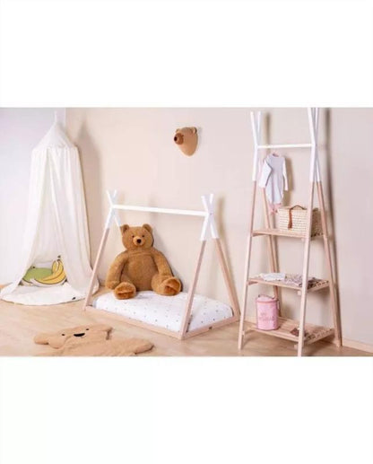 CAMA TIPI NATURAL BLANCA 70X140