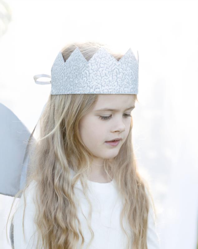 Corona lentejuelas Victoria (plata)