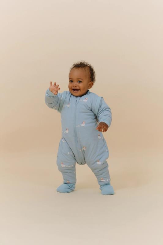 PIJAMA MANTA  DUCK FAMILY MANGAS 2.5 2Y - en uso