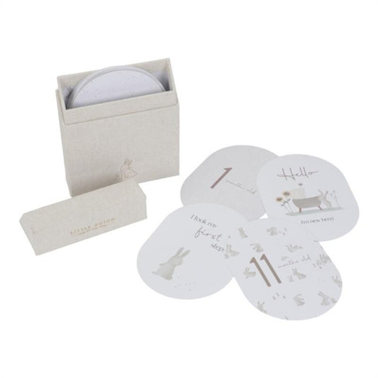 TARJETAS MILESTONE BABY BUNNY FSC LITTLE DUTCH