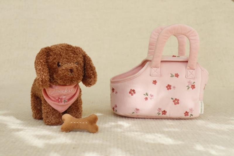 PERRITO PELUCHE JACKIE CON BOLSA LITTLE DUTCH - packaging