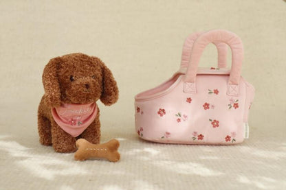 PERRITO PELUCHE JACKIE CON BOLSA LITTLE DUTCH - packaging