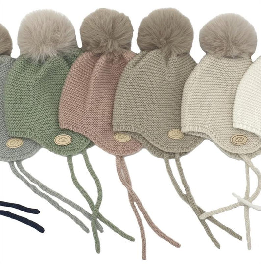 GORRO BORLA CRUDO 6-12M
