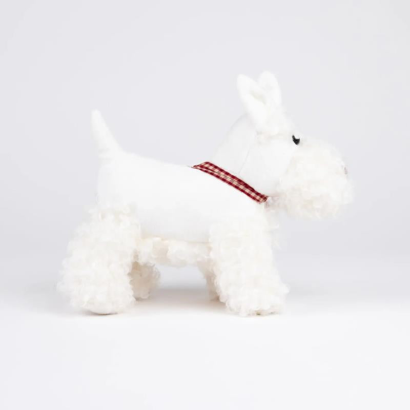 Peluche Perrita Lola Blanca - detalle