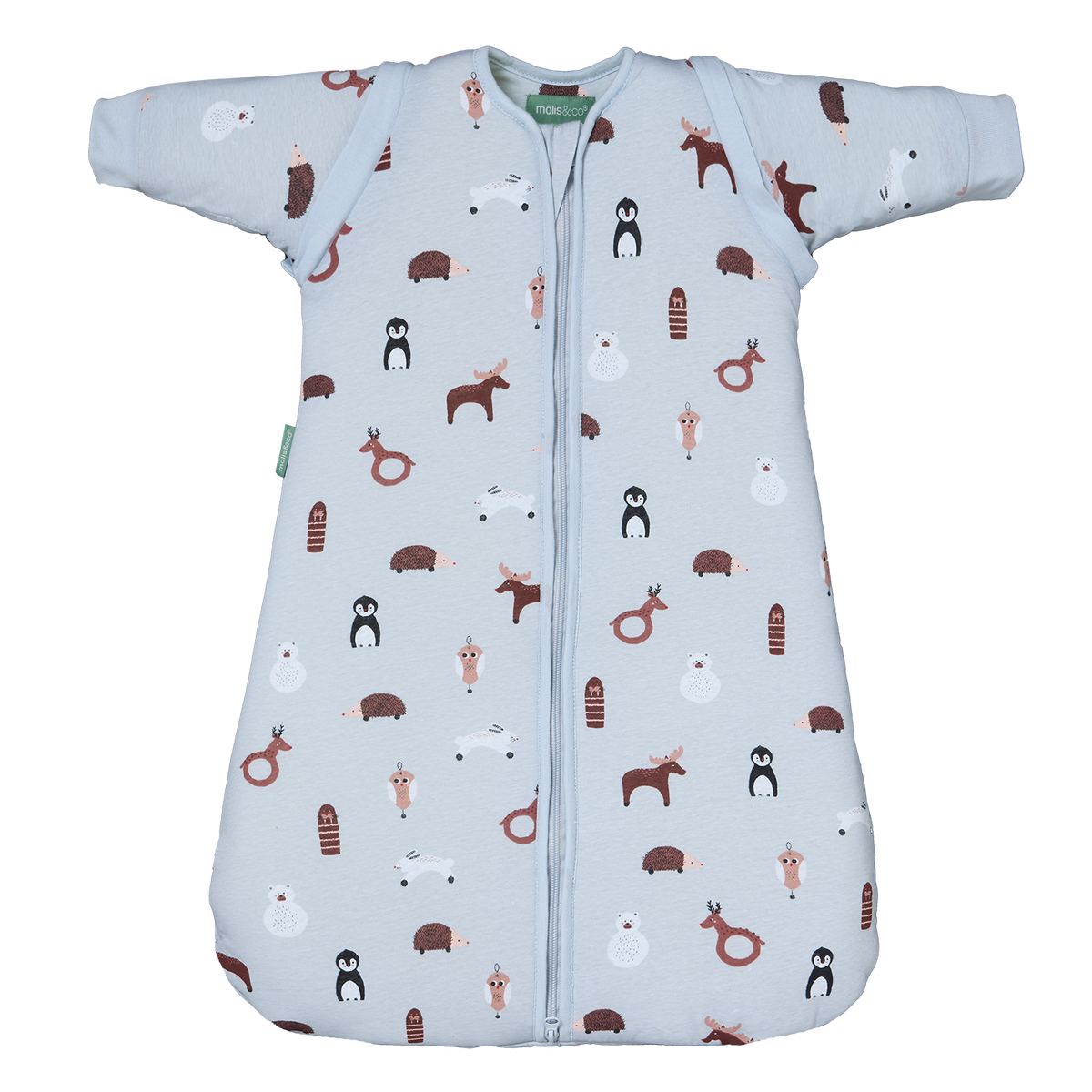 Saco de dormir con mangas TOG 2.5 Molis&Co - Winter Animals