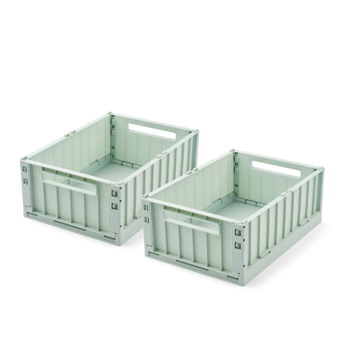 Weston Medium Storage Box 2-Pack - Light Peppermint